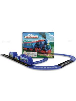 UJ Toys Pilli Raylı Vagonlu Oyuncak Tren Seti